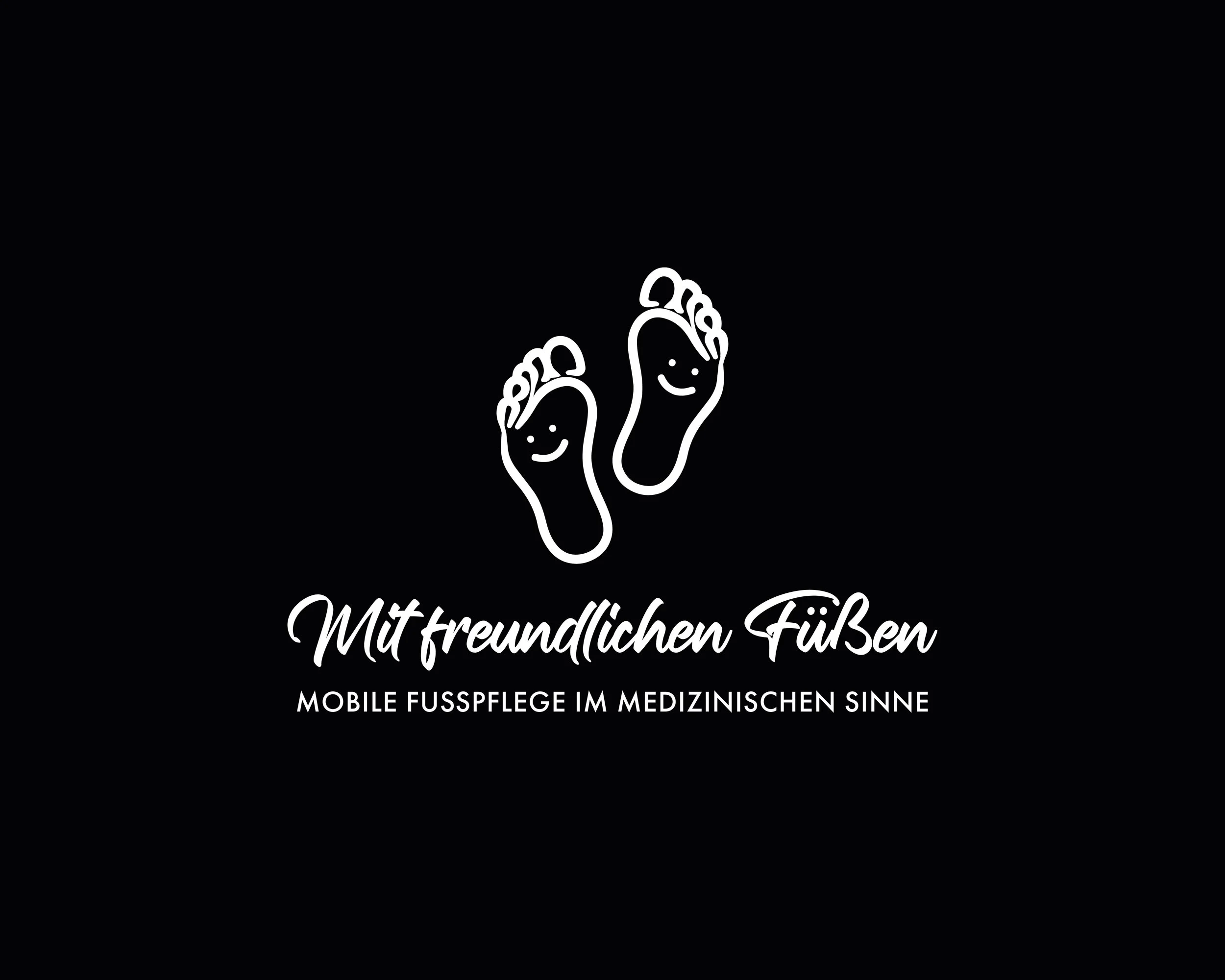 Logo Mit freundlichen Füßen, Mobile medizinische Fußpflege in Wildau — gestaltet von LEUCHTFEUER