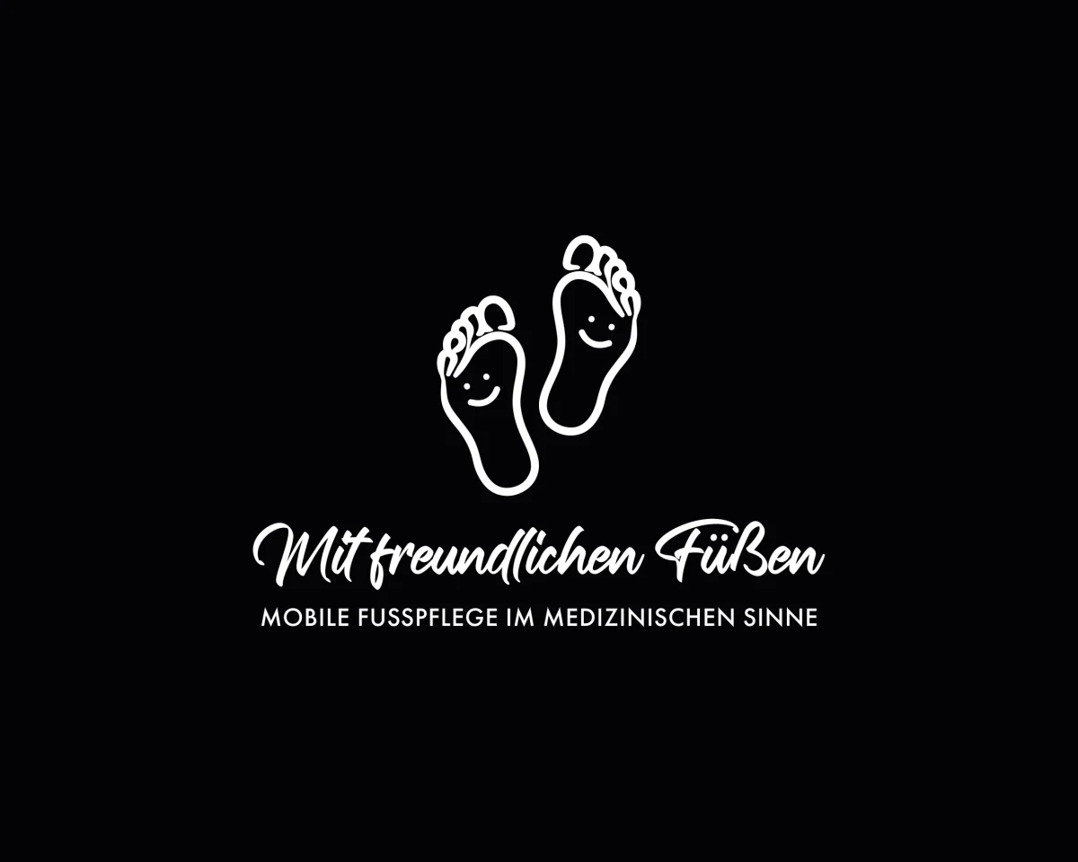 Logo Mit freundlichen Füßen, Mobile medizinische Fußpflege in Wildau — gestaltet von LEUCHTFEUER